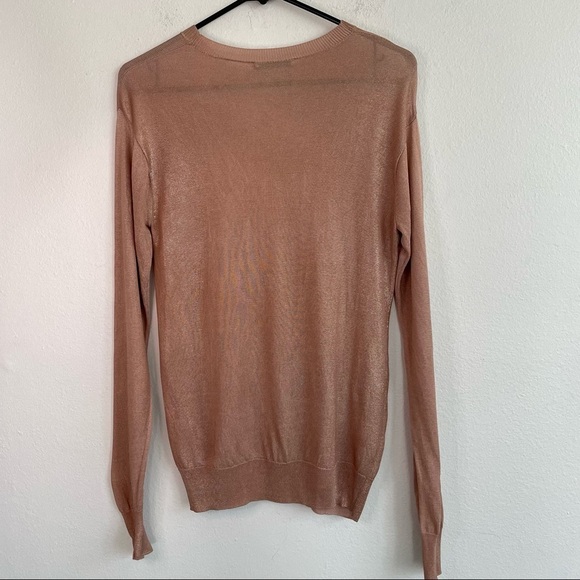 T BY ALEXANDER WANG ROSE GOLD KNIT SWEATER - Picture 6 of 8